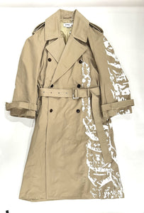 Hed Mayner - Painted Trench - AW25 - 030 - MEDIUM GREY